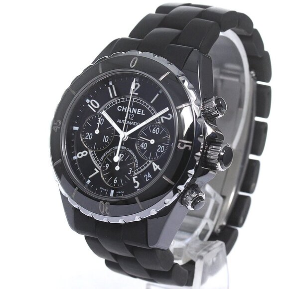 CHANEL J12 H0939 Black ceramic chronograph black Dial Automatic Men's_813228 - Picture 1 of 6